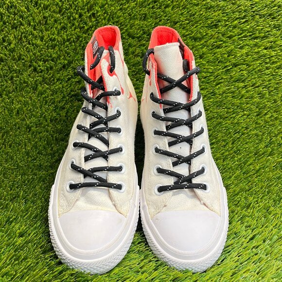 Converse Chuck Taylor  All Star Boys Size 6Y White Red Athletic Shoes Sneakers - Picture 6 of 11